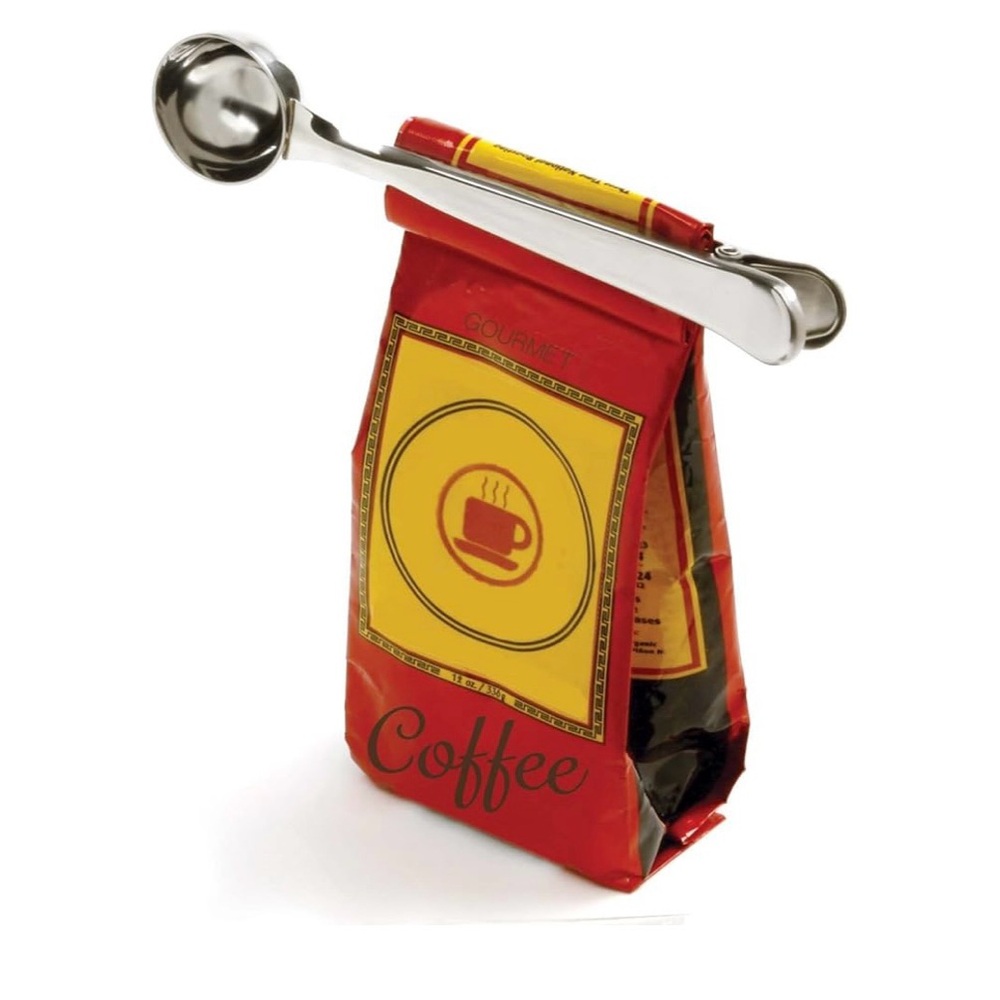 Stainless Steel Coffee Scoop with Clip